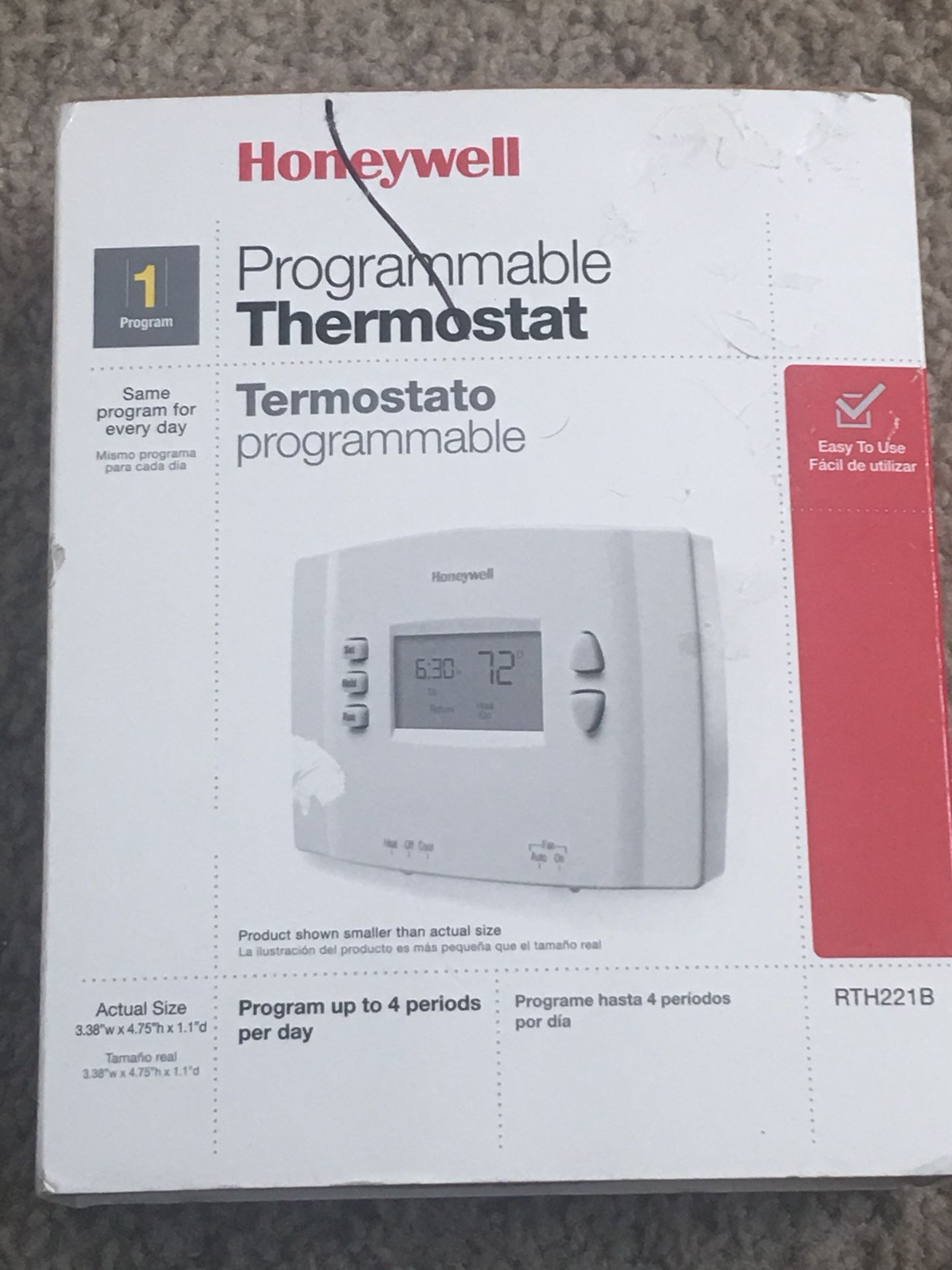 Honeywell Programmable thermostat
