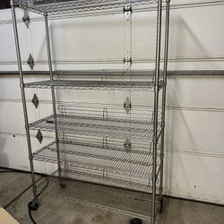 4 Ft Long Shelving With Wheels