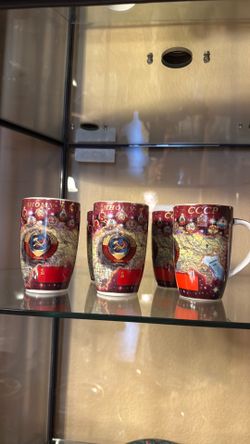 Cermanic  Handosinted  Mug x 3