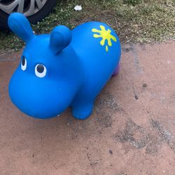 Bouncy Boing Inflatable Hippo Ride