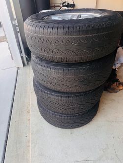 Set of 4 Tires with Alloy Wheels