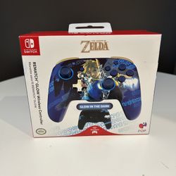 PDP REMATCH GLOW Wireless Controller: Link Hero For Nintendo Switch & Nintendo Switch - OLED Model