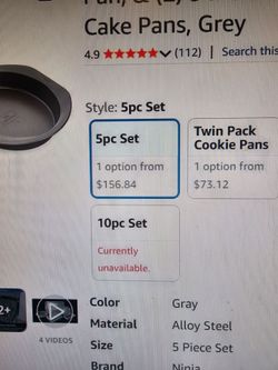 Ninja Foodi NeverStick 5-Piece Bakeware Set