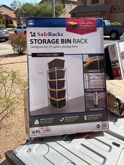 SafeRacks Storage Bin Rack 31x23x68