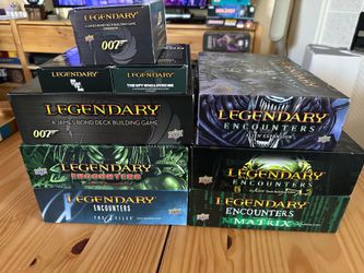 Legendary deck building board game and encounters prices in description