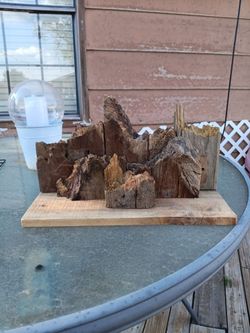 Wooden Mountains Decor