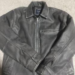 Vintage Cropped Leather Jackst