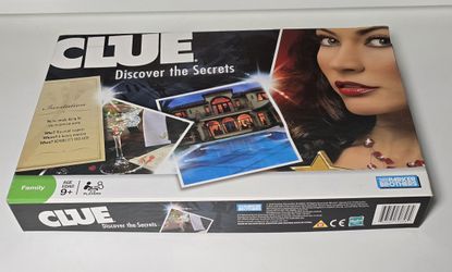 Clue: Discover the Secrets board game by Parker Brothers. 