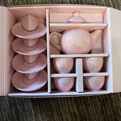 Pink Polkadot Tea Ser