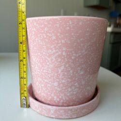 Pink plant pots