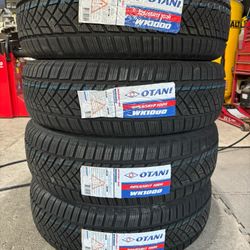 (4) - 225/65/17 Otani WK1000 Snow Tires