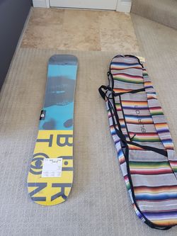Snowboard burton with bag