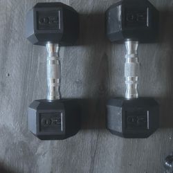 Amazon Basics Rubber Hex Dumbbell Hand Weight 2x20