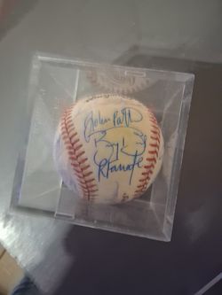 Signed baseballs