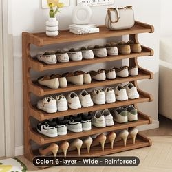 Brand new 6 layer Bamboo shoe rack