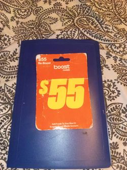 Boost Mobile $55 Re-Boost Prepaid Card