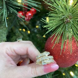18k FANCY SNAKE RING 