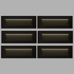 RUNBARRY 9 Inch Low Voltage Step Lights Outdoor, 12V 5W LED Landscape Stair Lights, 3000K/4000K/6500K Deck Step Lights, IP65 Waterproof, for Stair Lig