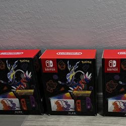 BRAND NEW Nintendo Switch - OLED Model Pokemon Scarlet And Violet Limited Edition USA VERSION