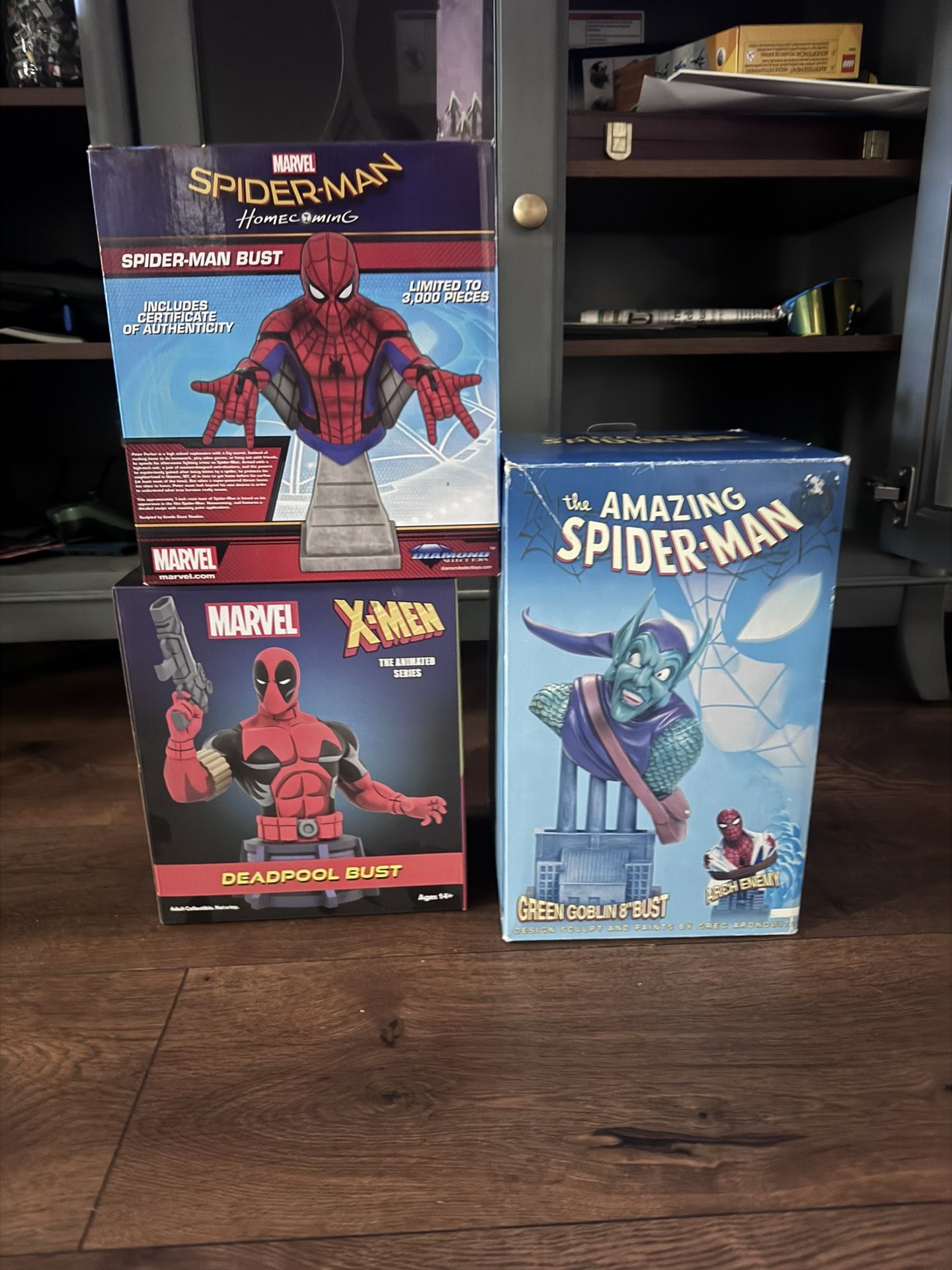 All Three Marvel busy Only Had Them On Display Like New