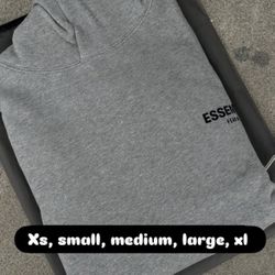 xs dark oat essential hoodie $35