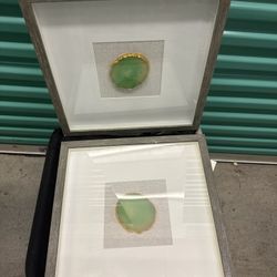 2 Druzy Quartz Agate Geode centerpiece