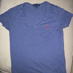 Ralph Lauren v neck shirt (S)