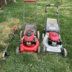 Lawn Mower and Weed Trimmers