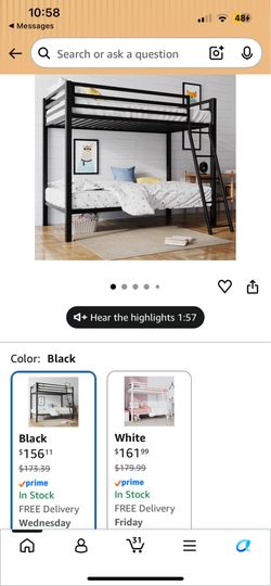 Twin bunk bed set