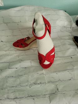Hot Red  Wedges Size 10  