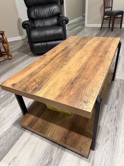Coffee Table with Lower Shelf