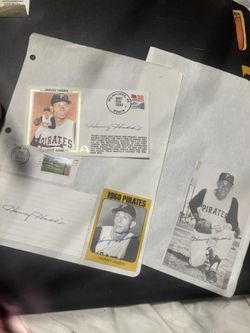 Harvey Haddix signatures PIRATES