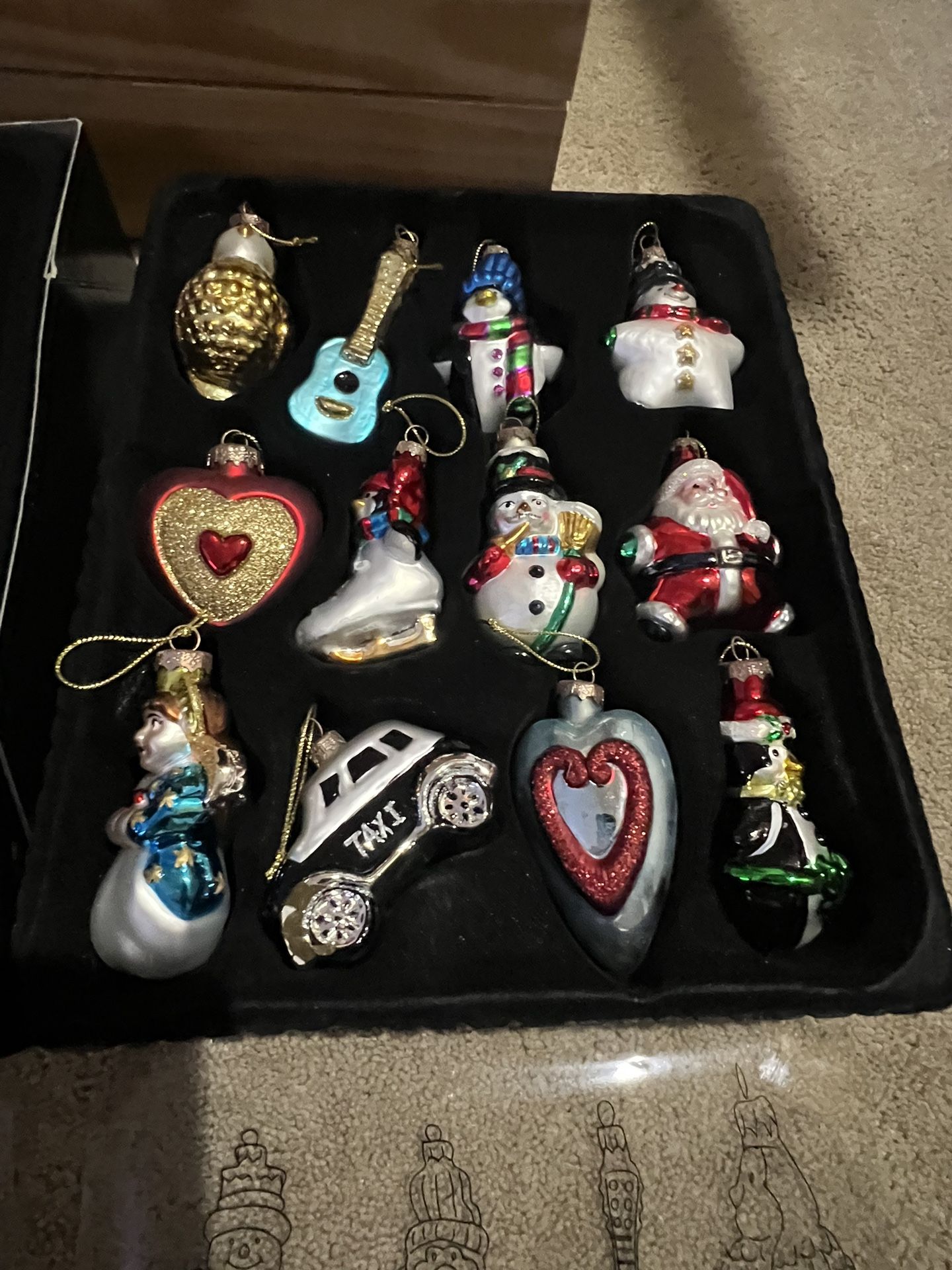 Thomas Pacconi Classic Museum Series Glass Christmas Ornaments & Wood