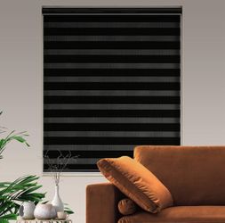 Blackout Zebra Blinds 40x72in