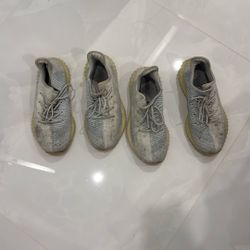 2 pairs of yeezy 350