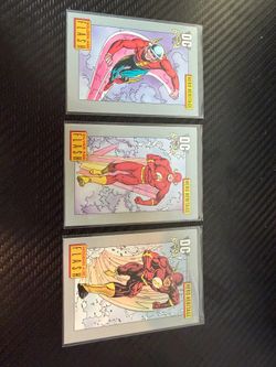 DC 1991 Hero Heritage DC Comics The Flash Trading Card Lot 3 #4 #5 #6