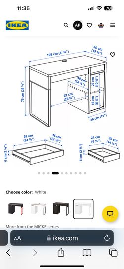 MICKE ikea desk