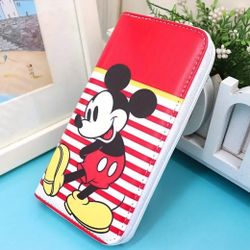 Mickey Zipper Stripe Wallet