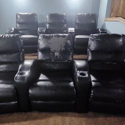 FREE Reclining theater chairs 