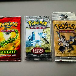 Vintage - pokemon packs