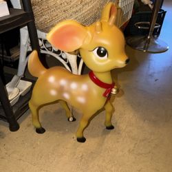 Cracker Barrel Blow Mold Nostalgic Christmas Reindeer Excellent Condition Doesn’t Include Batteries