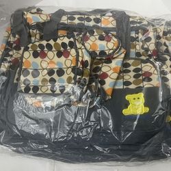 5PCS Baby Nappy Diaper Bags Set Mummy Diaper Shoulder Bags