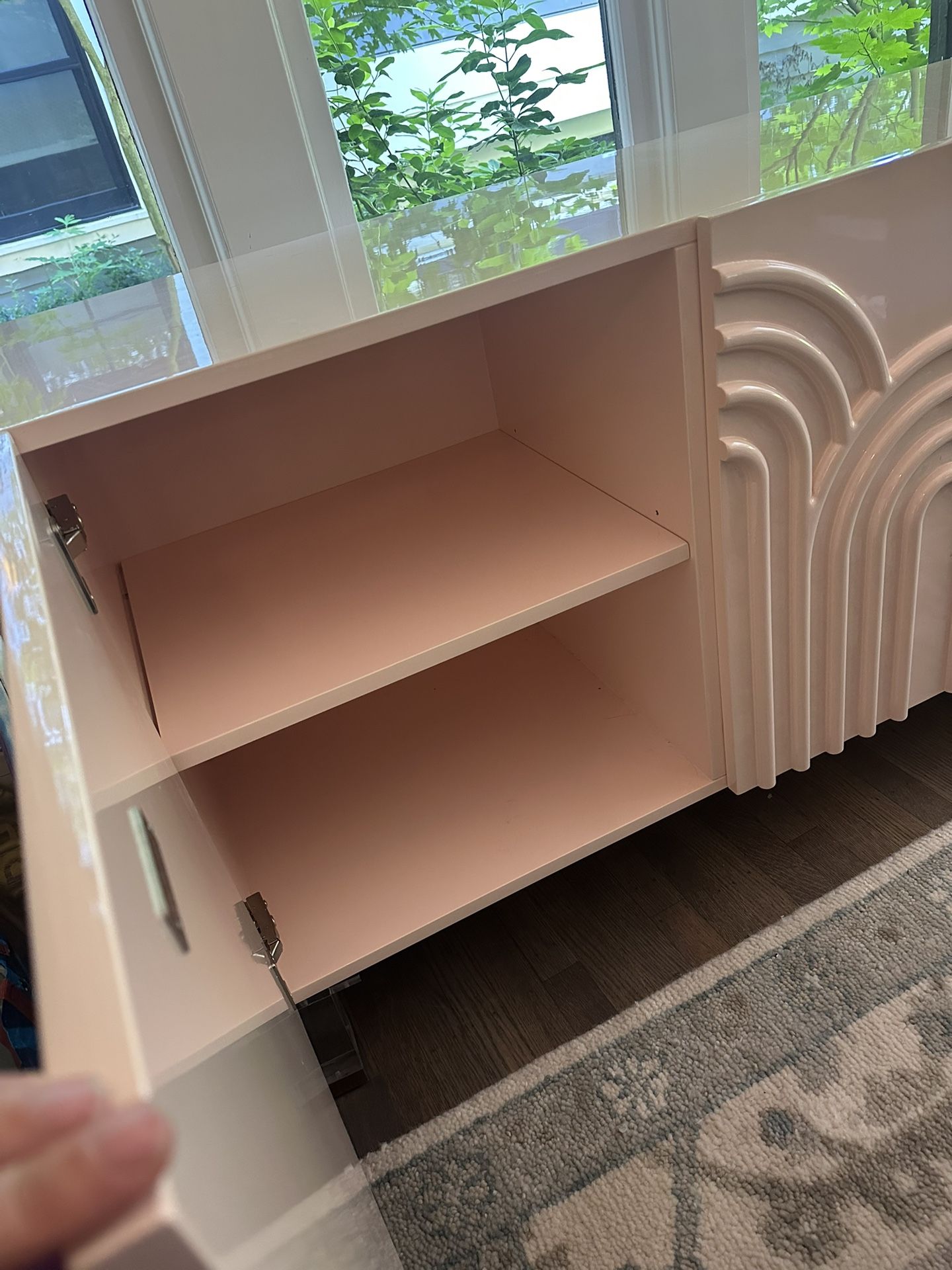 Safvieh sideboard / Credenza Blush EUC Retail $1100