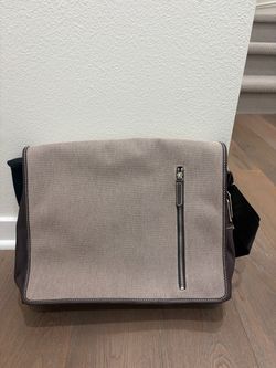 Canvas Messenger Bag with Shoulder Strap