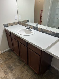 Bathroom Vanity Combo with Sink and Mirror