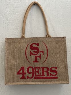 49er’s, Raider’s & Dodger’s Burlap Tote Bag $20 each