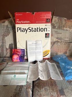 Sony PlayStation 1 PS1 SCPH-5501 Empty Box ONLY with Manual & Styrofoam Inserts
