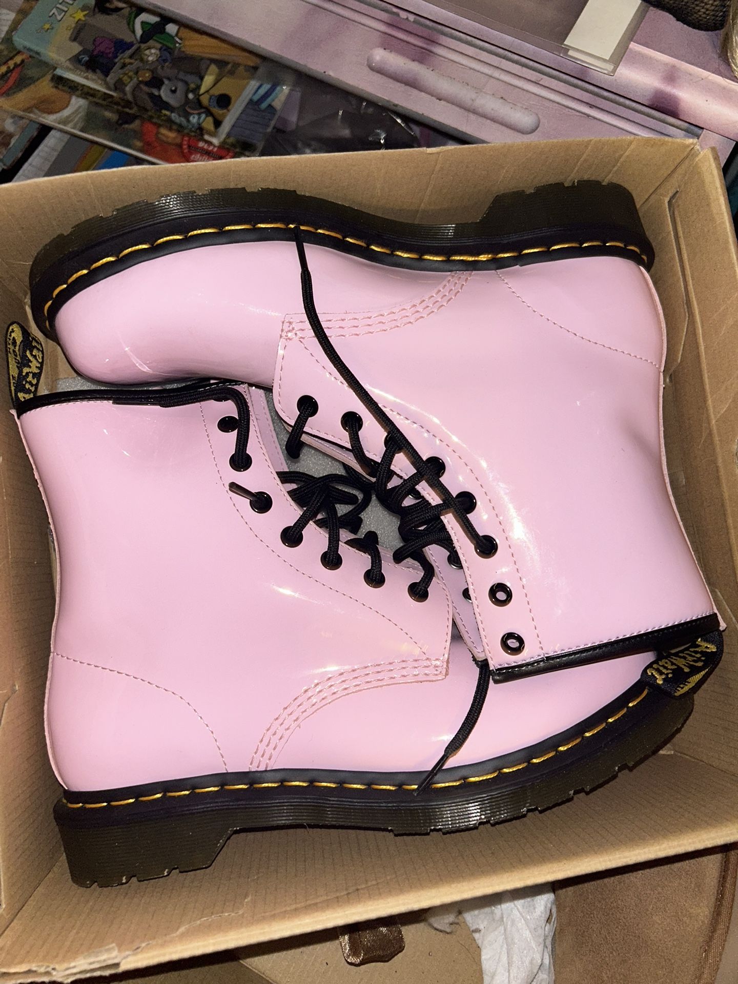 Pink Doc Marten Boots 