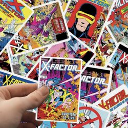 X Factor Comic Book Stickers 40 Piece