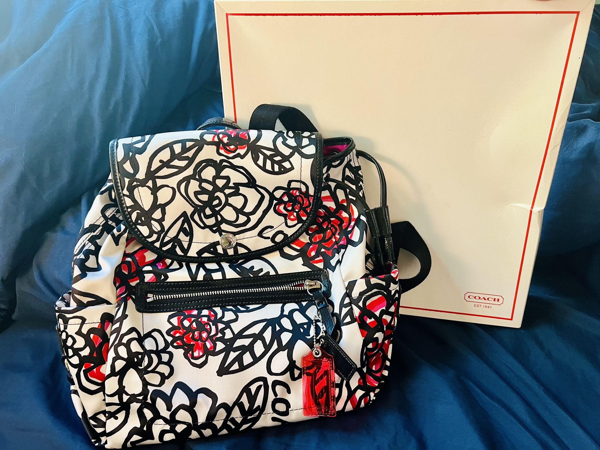 Coach Poppy Daisy Flower Backpack Coach Poppy Daisy Flower Backpack